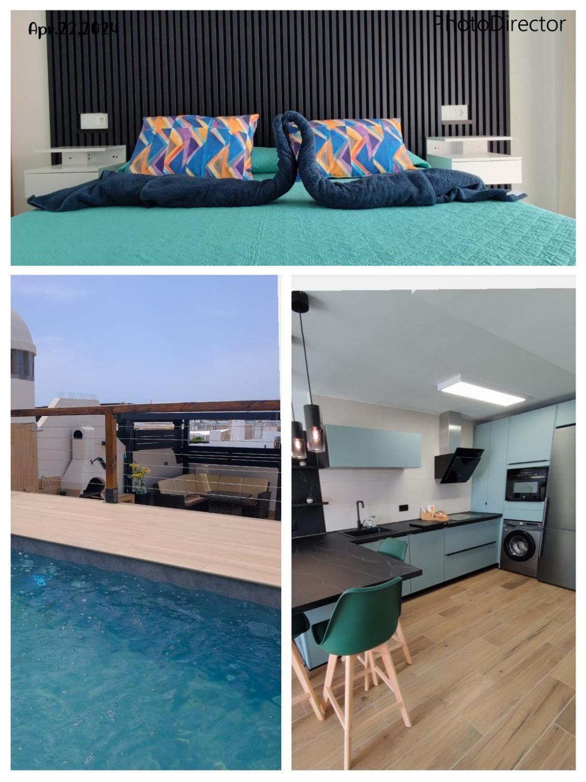 Appartement El Atico De Teresa Con Piscina Privada Climatizada A 250M Playa à Vera Extérieur photo